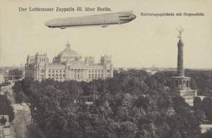 Zeppelin LZ III sobrevolando Berlín