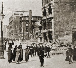 Dublín después del Levantamiento de Pascua, abril de 1916