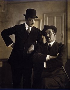 El compositor Giacomo Puccini (1858-1924) y el editor de música Tito Ricordi II (1865-1933).