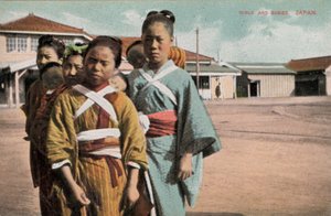 Niñas y bebés, Japón (foto) de Photographer Japanese