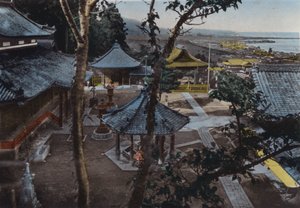 Japón, c.1912: Miidera, una de las 8 Vistas de Ohmi, cerca de Kioto