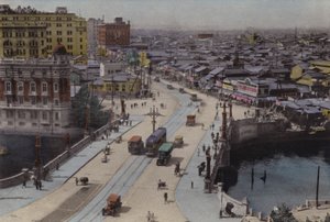 Japón, c.1912: Calle Nihonbashi, Tokio de Photographer Japanese