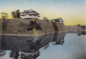 Japón, c.1912: El Castillo de Osaka construido en 1583 por Hideyoshi de Photographer Japanese