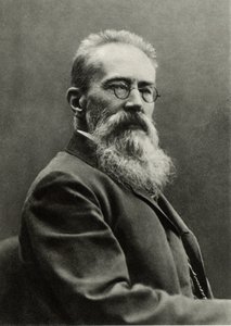 Nikolay Andreievich Rimsky-Korsakov (foto en blanco y negro)