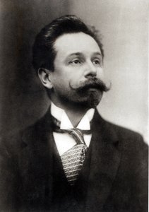 Retrato de Alexander Scriabin (foto en blanco y negro) de Photographer Russian