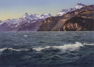 Lago Uri en la Fohnsturm (foto en color)