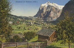Grindelwald y Wetterhorn, Suiza (foto en color) de Photographer Swiss