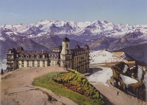 Rigikulm y los Alpes berneses (foto en color)