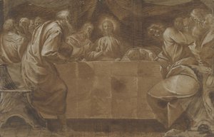 La última cena, ca. 1608 de Pier Francesco Mazzucchelli