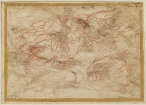 El ángel apareciendo a Agar en el desierto de Pier Francesco Mola
