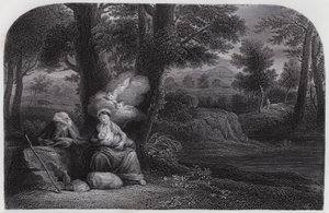 El reposo en el camino de Pier Francesco Mola