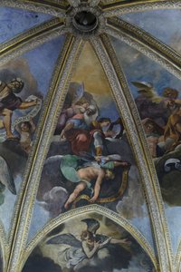 Fresco que representa al profeta David, c.1926 (fresco) de Pier Francesco Morazzone