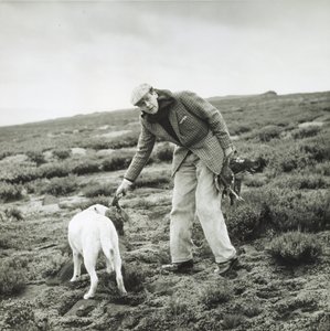 11º Duque de Devonshire en una cacería de urogallos en Bolton Abbey