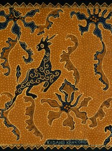 Batik con diseño tradicional, Java, Indonesia (detalle) de Blaise Nicolas Le Sueur