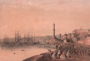 Desembarco de tropas francesas en Génova, Liguria de Blaise Nicolas Le Sueur