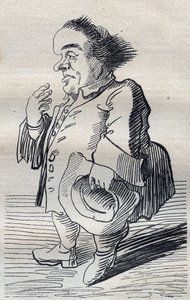 Un pensador profundo - Caricatura de Pier Leone Ghezzi (1674-1755) - 1740