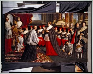 Coronación de Clemente e Inocencio VIII (pareja) (pintura) de Pier Leone Ghezzi
