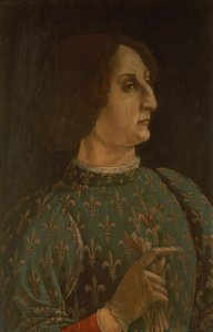 Retrato de Galeazzo Mario Sforza (1444-76) c.1471 de Piero del Pollaiolo