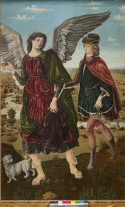 El Arcángel Rafael y Tobías, 1465-70 de Piero del Pollaiolo