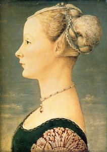 Retrato de una mujer, segunda mitad del siglo XV de Piero del Pollaiuolo