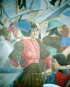 Leyenda de la Vera Cruz: batalla de Heraclio I de Bizancio contra Cosroes II (detalle) de Piero della Francesca