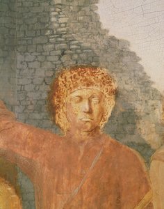 Natividad, 1470-50 (detalle) de Piero della Francesca