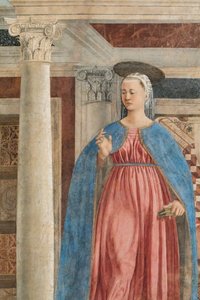 La Anunciación, detalle de Las Historias de la Vera Cruz (fresco)