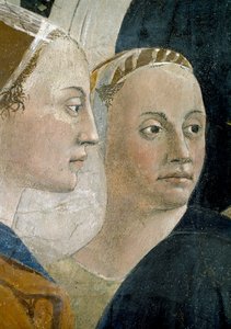 La Leyenda de la Vera Cruz, la Verificación de la Vera Cruz (detalle) de Piero della Francesca