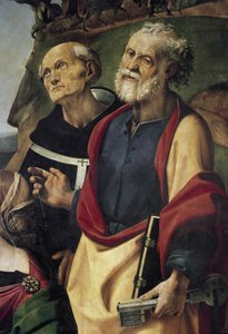 San Pedro y San Felipe Benizi (detalle) de Piero di Cosimo