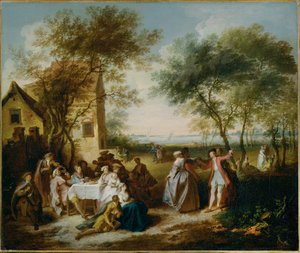 Fete champetre - Fiesta campestre ... (pintura sobre lienzo)