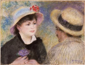 Pareja en barca (supuestamente Aline Charigot y Renoir)