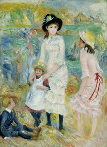 Niños en la orilla del mar, Guernsey de Pierre-Auguste Renoir