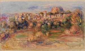 Paisaje, La Gaude (Paisaje, La Gaude) de Pierre-Auguste Renoir