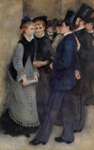Saliendo del Conservatorio de Pierre-Auguste Renoir