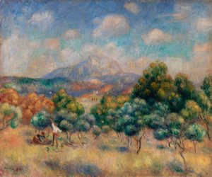 Montaña Sainte-Victoire (Paisaje) de Pierre-Auguste Renoir