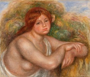 Desnudo Estudio, Busto de Mujer de Pierre-Auguste Renoir