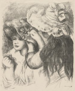 Colocando el Sombrero de Pierre-Auguste Renoir