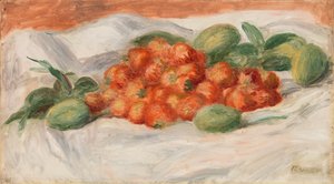 fresas y almendras de Pierre-Auguste Renoir