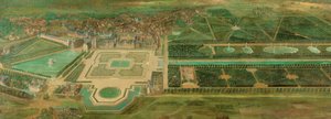 Vista del castillo de Fontainebleau de Pierre-Denis Martin