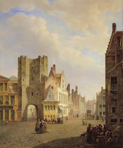 Escena callejera de Pierre François De Noter