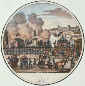 Proclamación del país en peligro 22 de julio de 1792, c.1794-1802 (grabado) de Pierre Gabriel Berthault