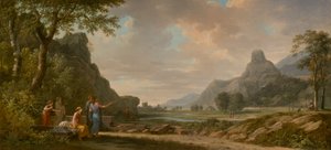 Monte Athos tallado como monumento a Alejandro Magno de Pierre-Henri de Valenciennes