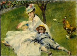Madame Monet y su hijo de Pierre Auguste Renoir