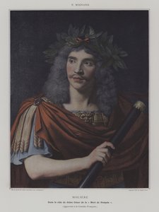 Moliere en el papel de Julio César en La Muerte de Pompeyo