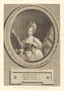 Su talla es encantadora de Pierre Adrien Le Beau after Pierre Antoine Baudouin
