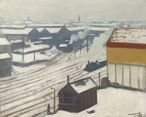 Gare Montparnasse en la nieve, 1913 de Albert Marquet