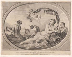 Representación alegórica con Amphitrite L