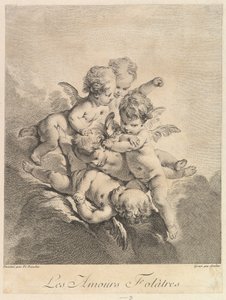 Niños jugando, 1750 de Pierre Alexandre Aveline