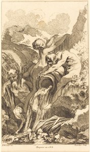 Sátiro, ninfa y dios del río