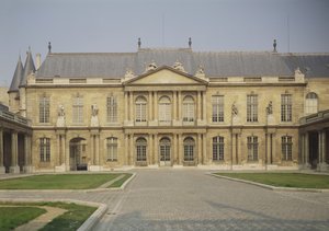 Fachada del Hotel de Soubise, construido 1705-09 de Pierre Alexis Delamair